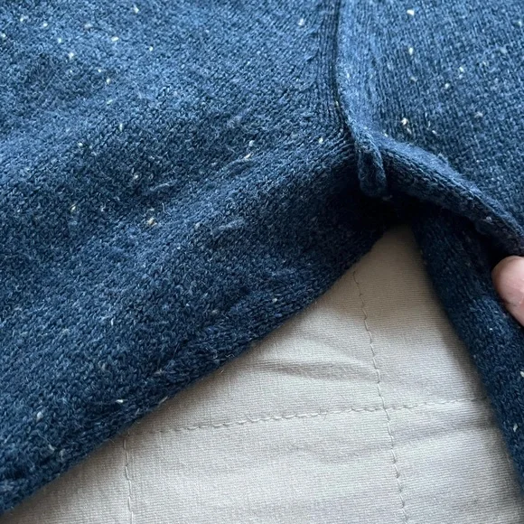 Columbia 1/4 Zip Wool Blend Sweater Blue Size Large - Picture 9 of 14